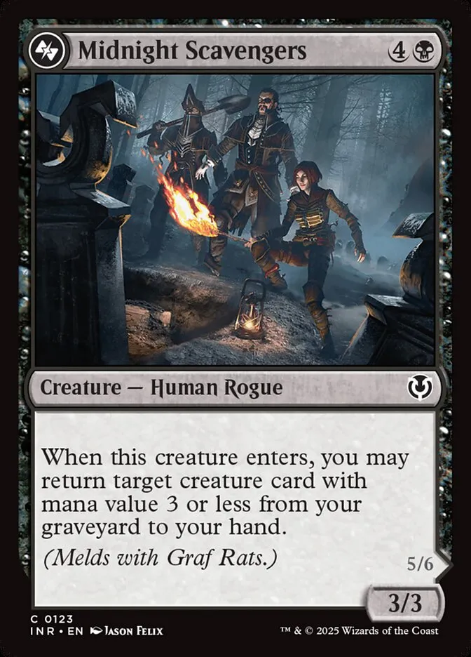 2025 Innistrad Remastered Midnight Scavengers #123 common card image