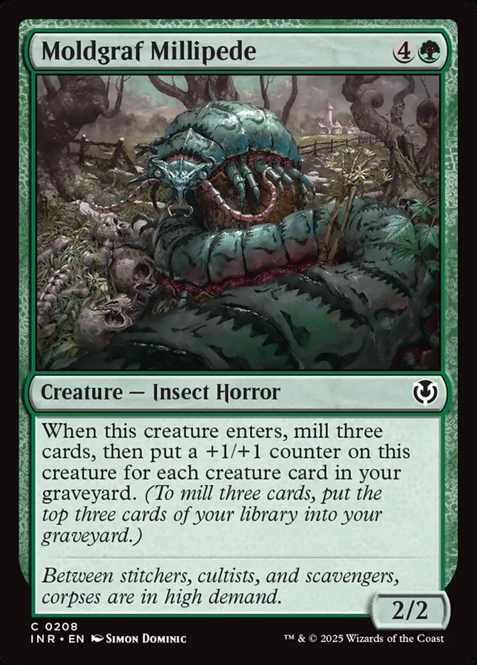 2025 Innistrad Remastered Moldgraf Millipede #208 common card image