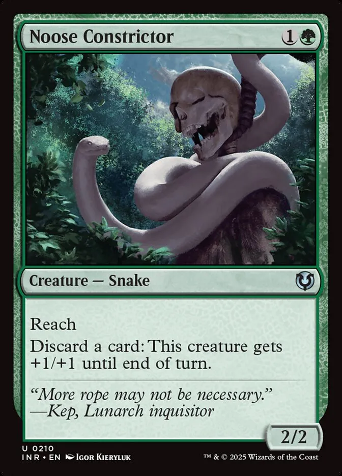 2025 Innistrad Remastered Noose Constrictor #210 uncommon card image