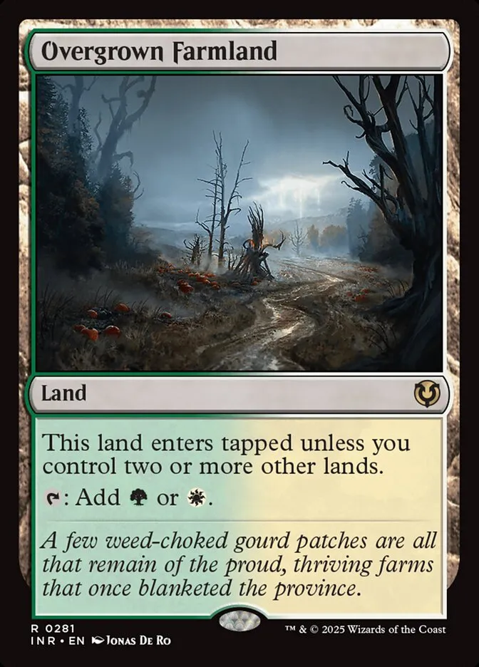 2025 Innistrad Remastered Overgrown Farmland #281 rare card image