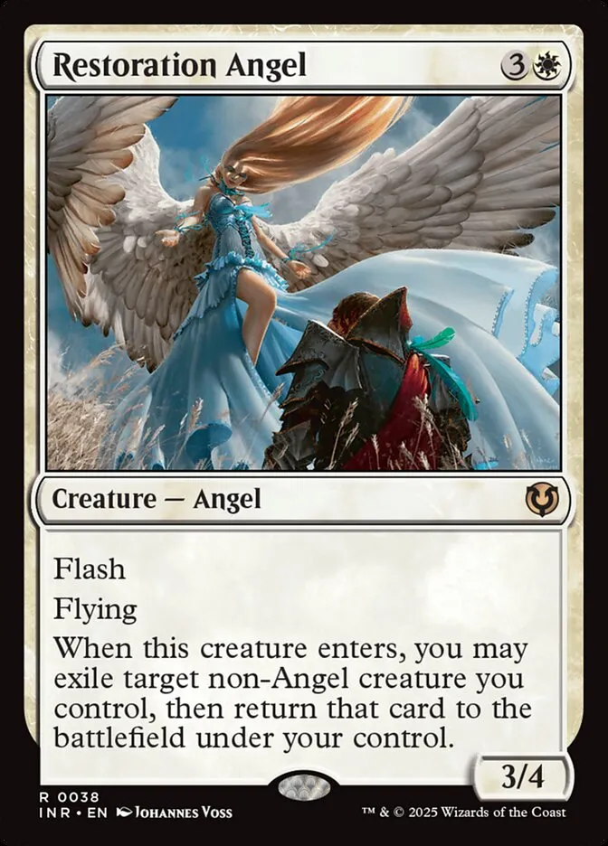 2025 Innistrad Remastered Restoration Angel #38 rare card image