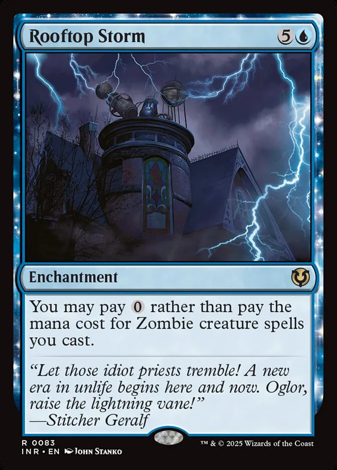 2025 Innistrad Remastered Rooftop Storm #83 rare card image