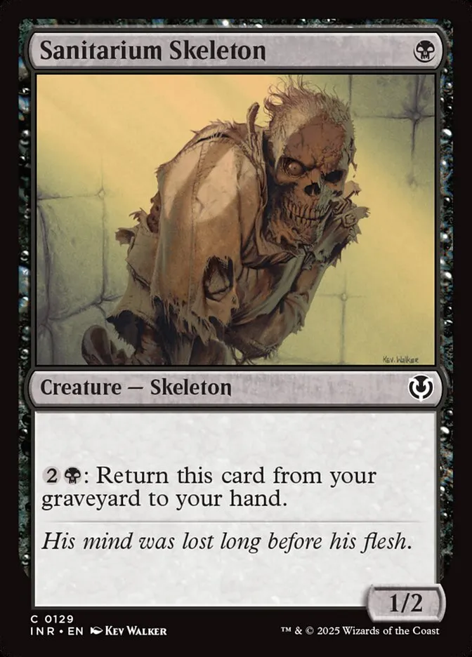 2025 Innistrad Remastered Sanitarium Skeleton #129 common card image