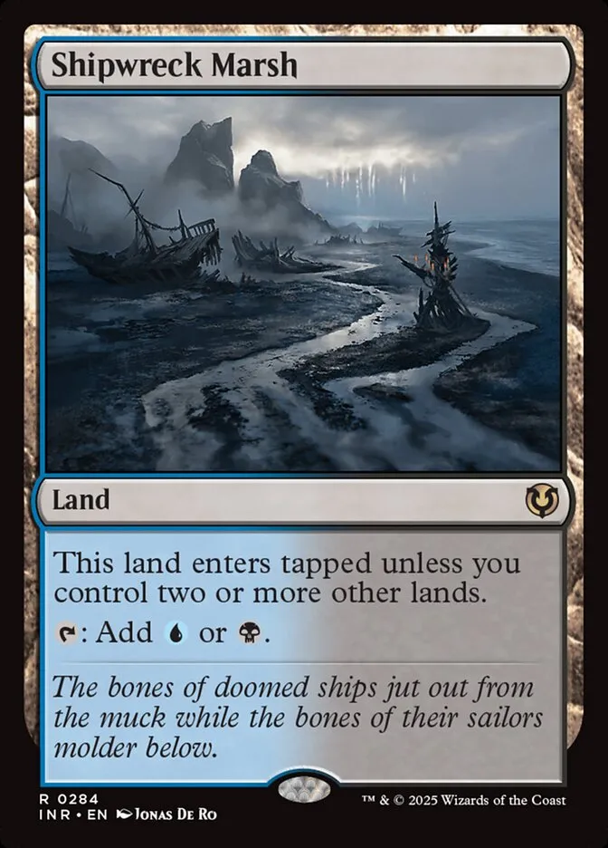 2025 Innistrad Remastered Shipwreck Marsh #284 rare card image