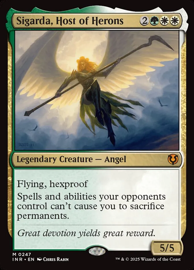 2025 Innistrad Remastered Sigarda, Host of Herons #247 mythic card image