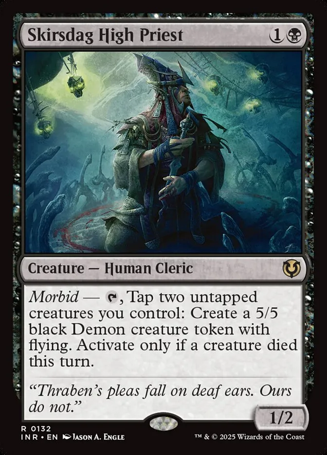 2025 Innistrad Remastered Skirsdag High Priest #132 rare card image