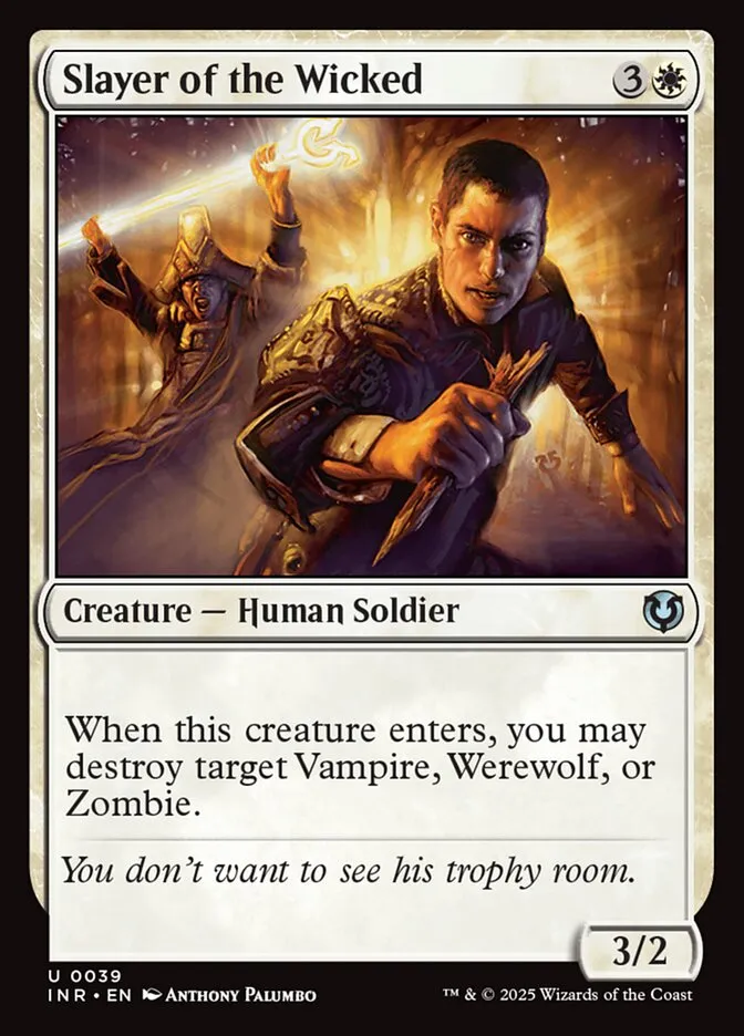 2025 Innistrad Remastered Slayer of the Wicked #39 uncommon card image