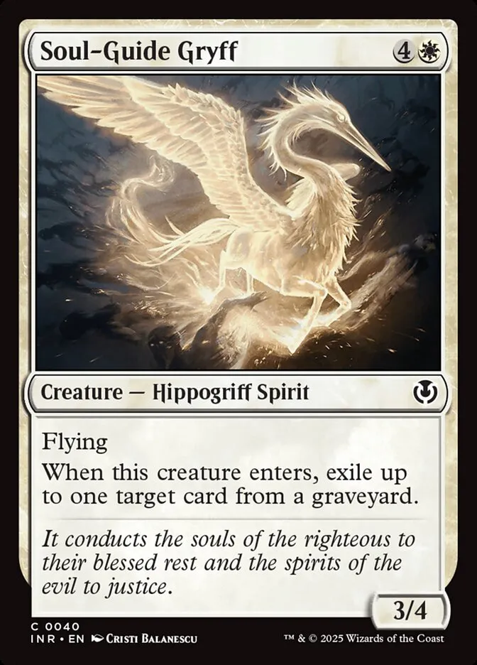 2025 Innistrad Remastered Soul-Guide Gryff #40 common card image