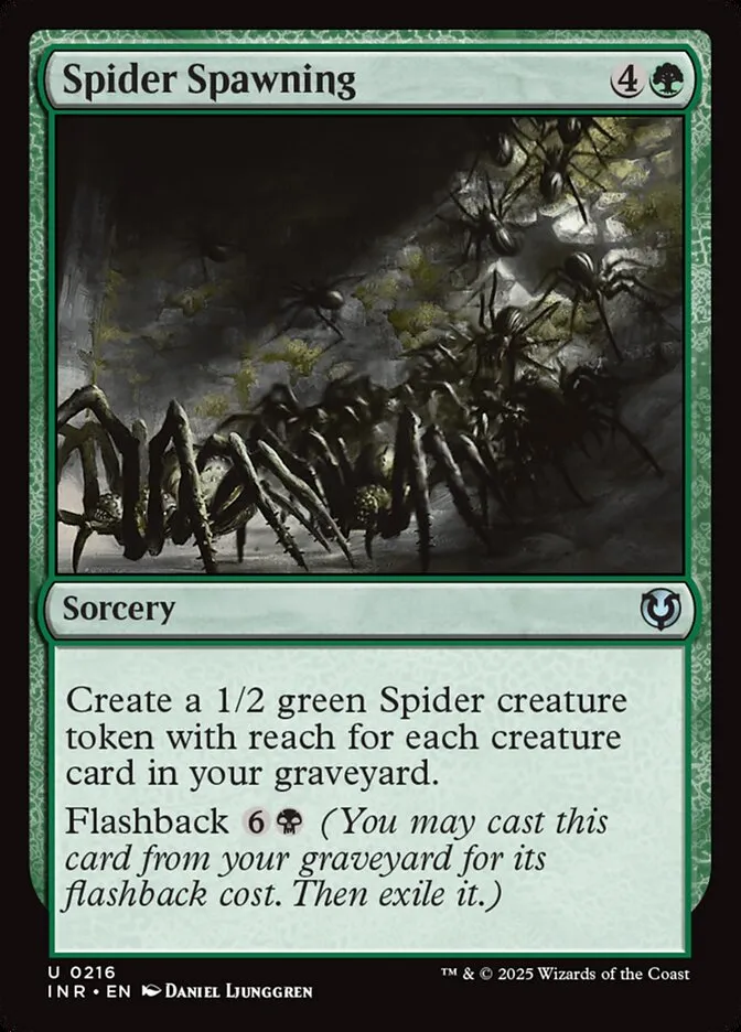 2025 Innistrad Remastered Spider Spawning uncommon #216 uncommon card image