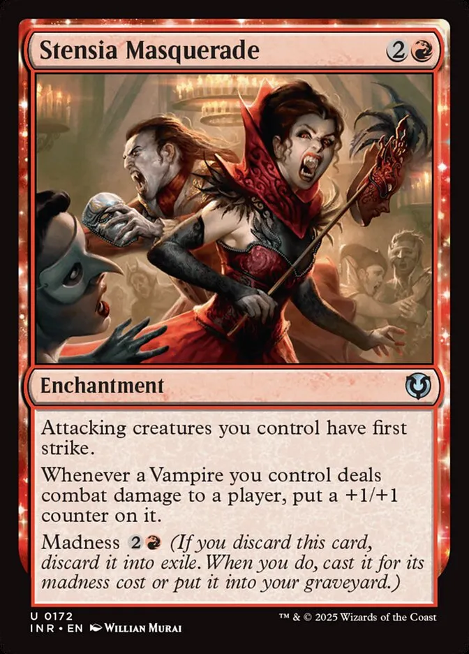 2025 Innistrad Remastered Stensia Masquerade #172 uncommon card image