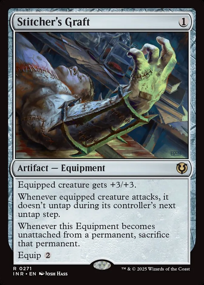 2025 Innistrad Remastered Stitcher's Graft #271 rare card image