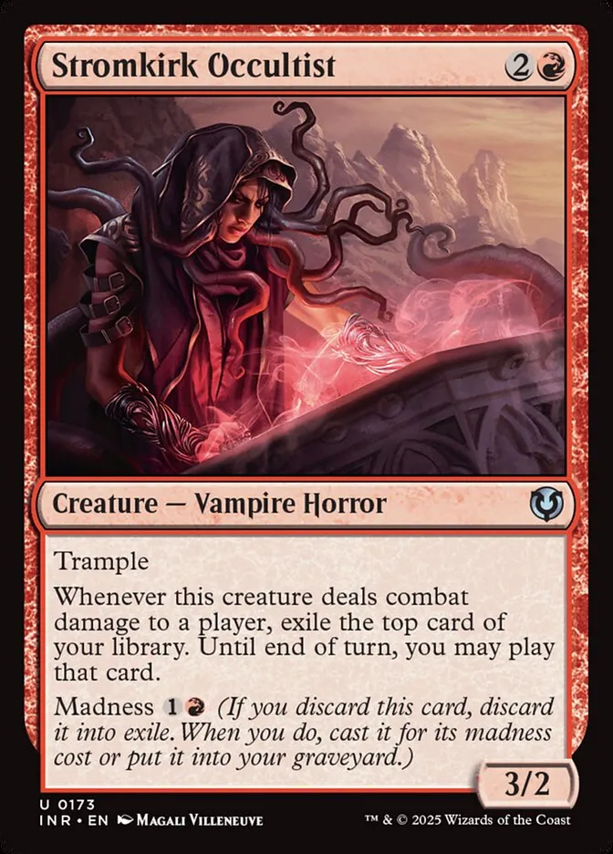 2025 Innistrad Remastered Stromkirk Occultist #173 uncommon card image
