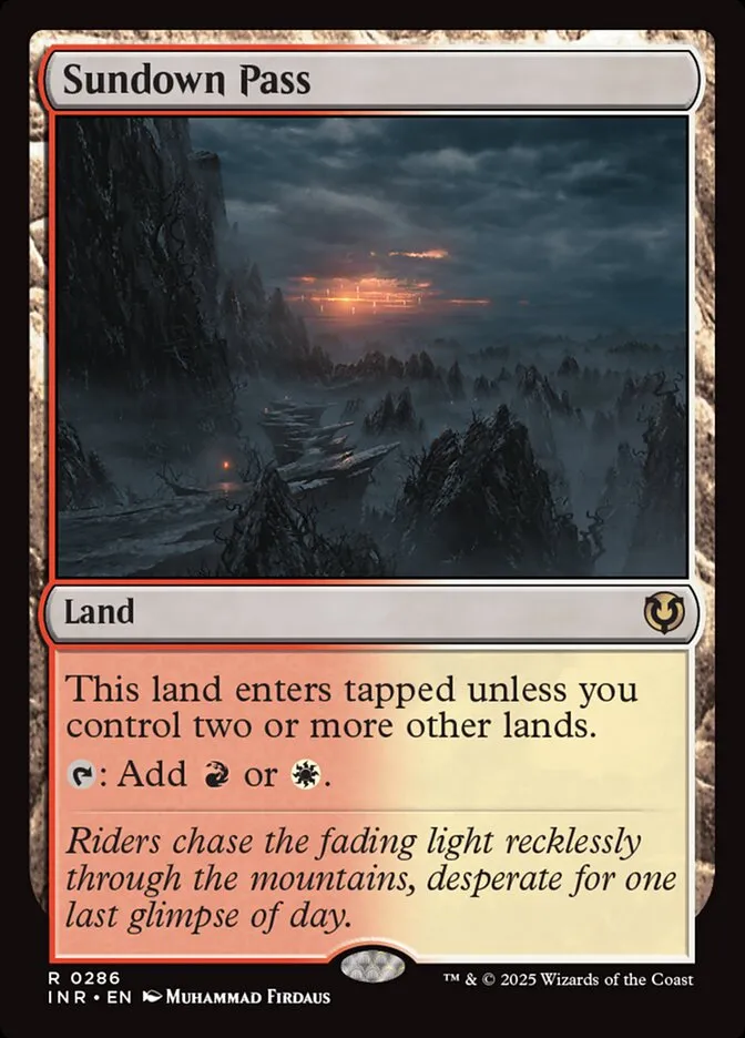 2025 Innistrad Remastered Sundown Pass #286 rare card image
