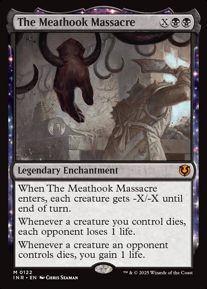 2025 Innistrad Remastered The Meathook Massacre [Foil] mythic #122 mythic card image