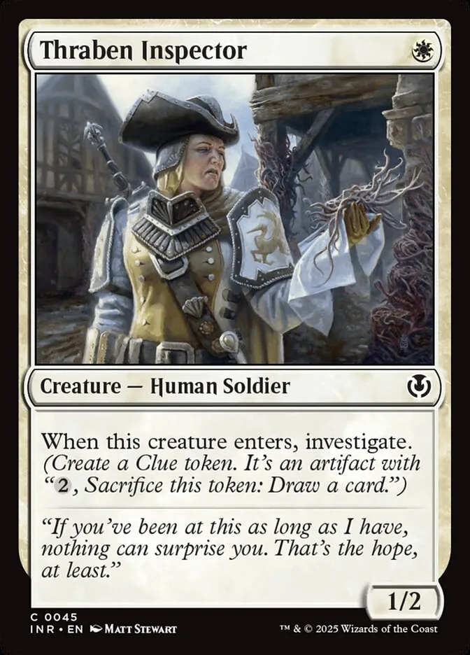 2025 Innistrad Remastered Thraben Inspector #45 common card image