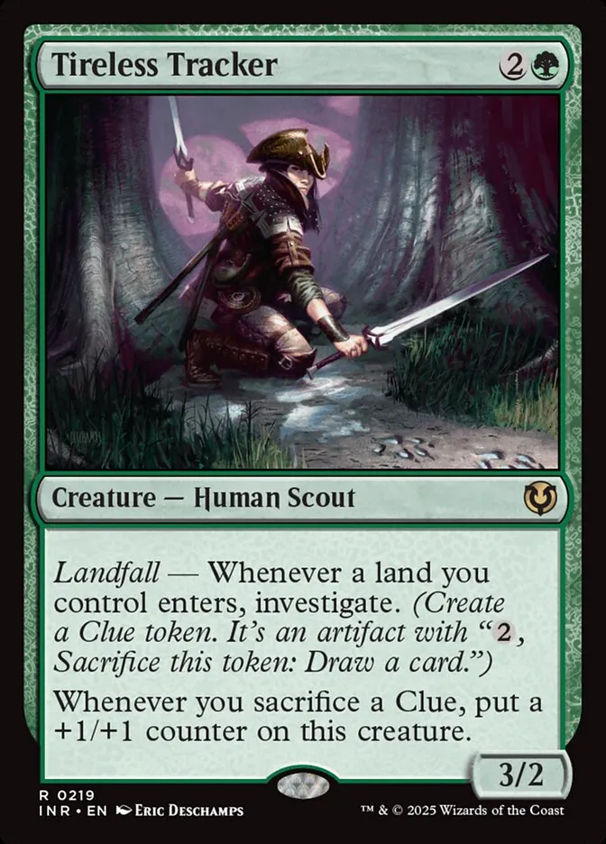 2025 Innistrad Remastered Tireless Tracker #219 rare card image