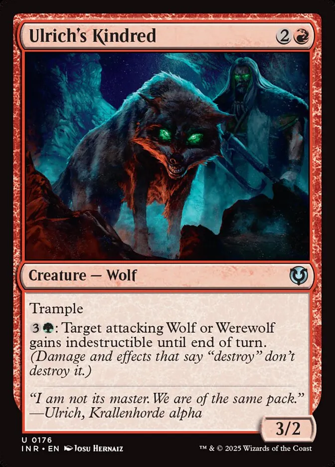 2025 Innistrad Remastered Ulrich's Kindred #176 uncommon card image