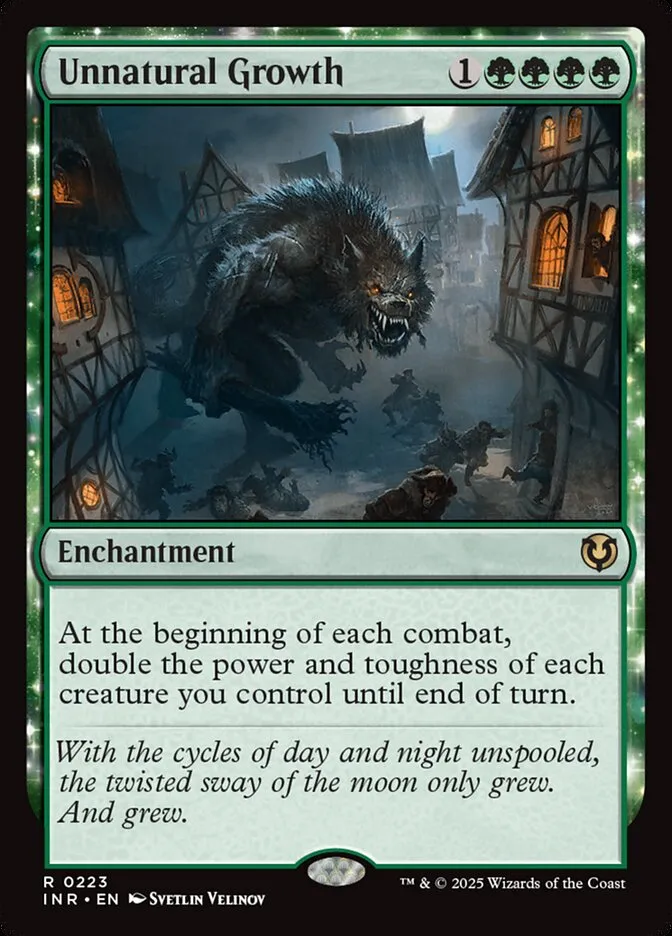 2025 Innistrad Remastered Unnatural Growth #223 rare card image