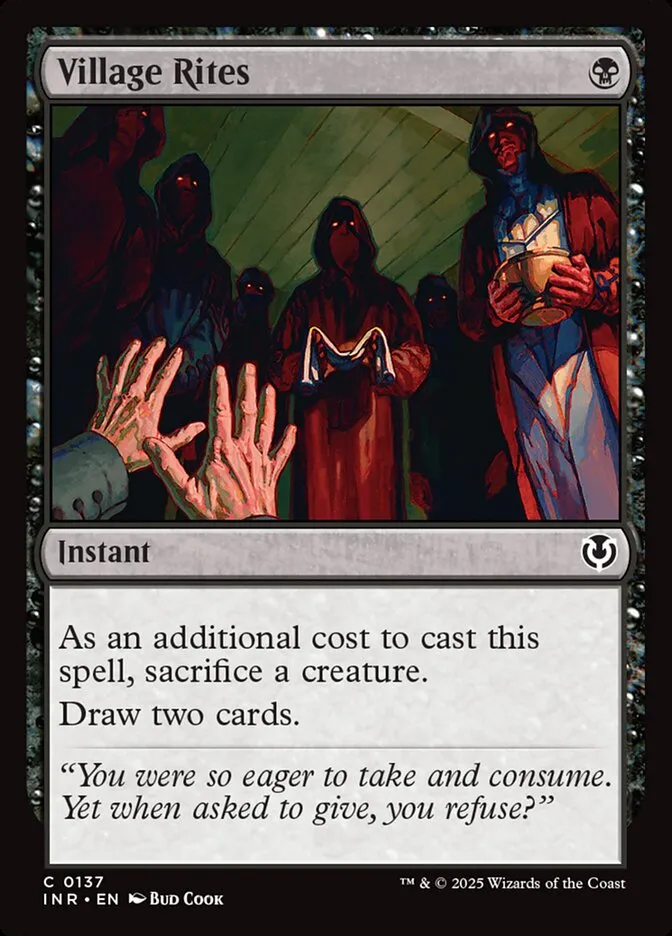 2025 Innistrad Remastered Village Rites #137 common card image