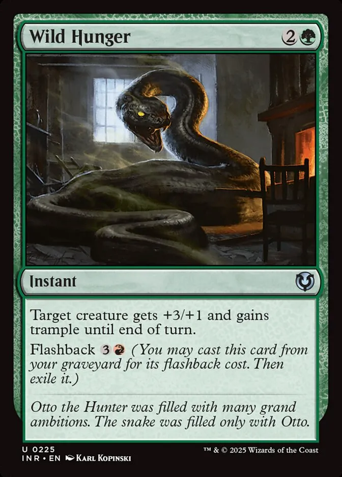 2025 Innistrad Remastered Wild Hunger #225 uncommon card image