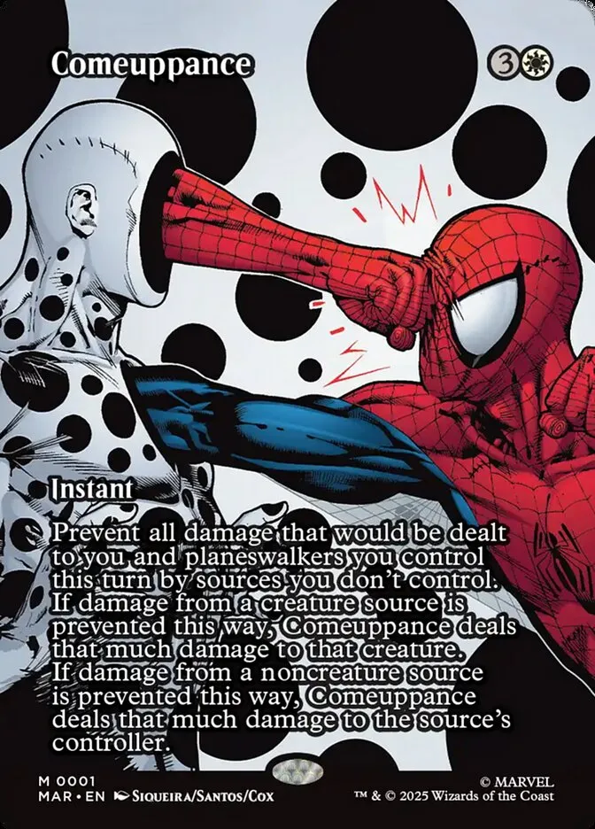 2025 Marvel Universe Comeuppance mythic #1 mythic card image