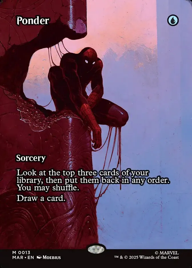 2025 Marvel Universe Ponder mythic #13 mythic card image