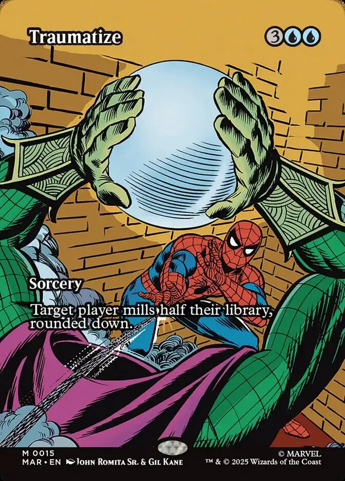 2025 Marvel Universe Traumatize mythic #15 mythic card image