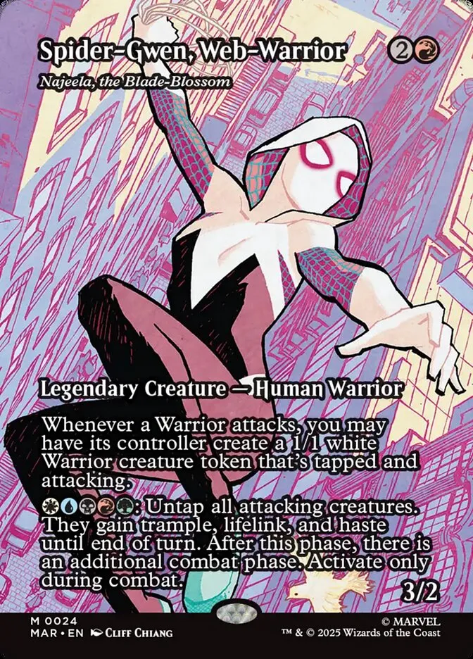 2025 Marvel Universe Najeela, the Blade-Blossom mythic #24 mythic card image