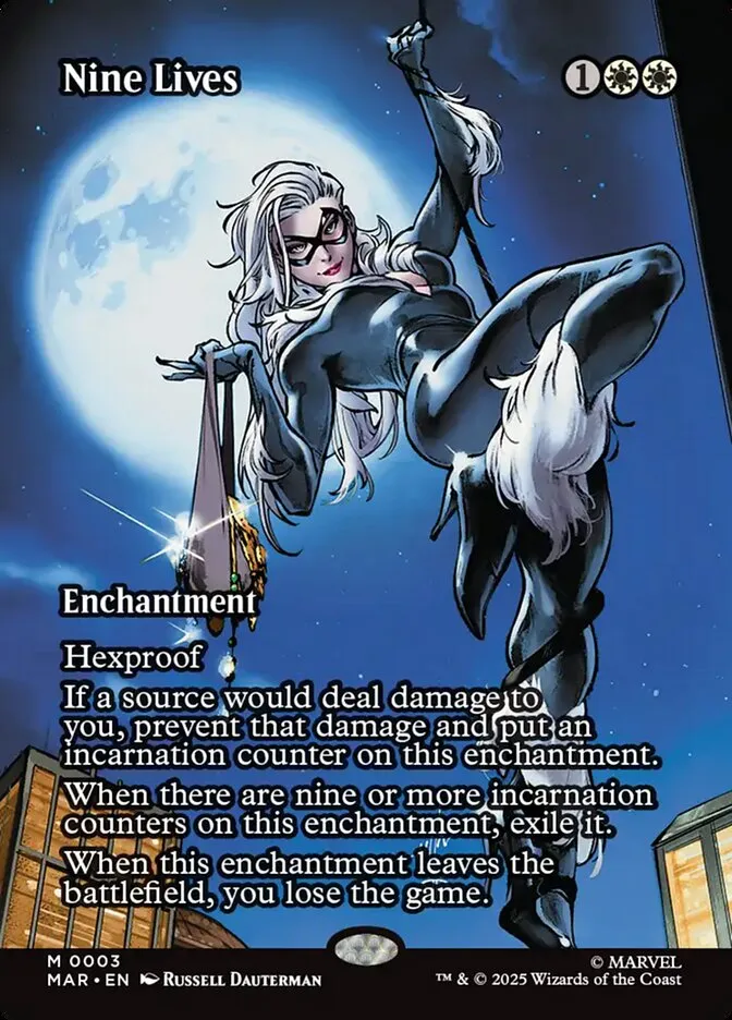 2025 Marvel Universe Nine Lives mythic #3 mythic card image