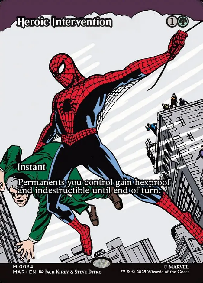 2025 Marvel Universe Heroic Intervention mythic #34 mythic card image