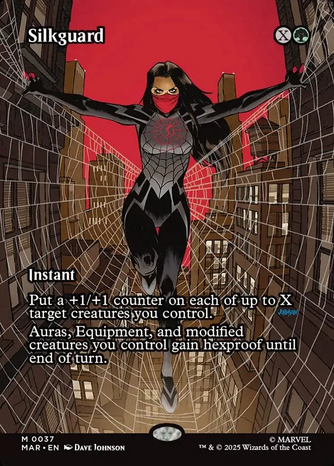 2025 Marvel Universe Silkguard mythic #37 mythic card image