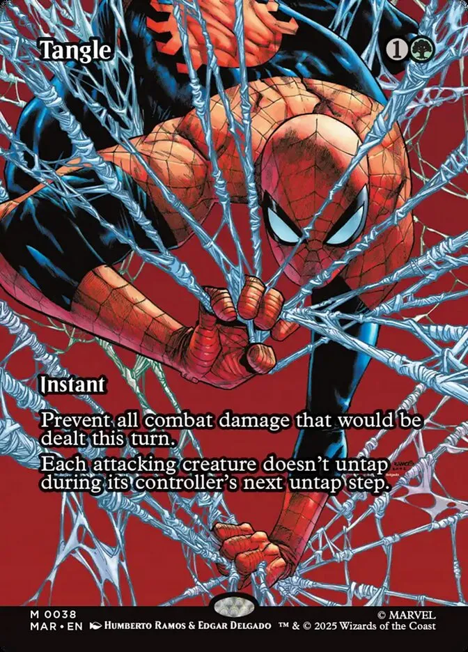 2025 Marvel Universe Tangle mythic #38 mythic card image