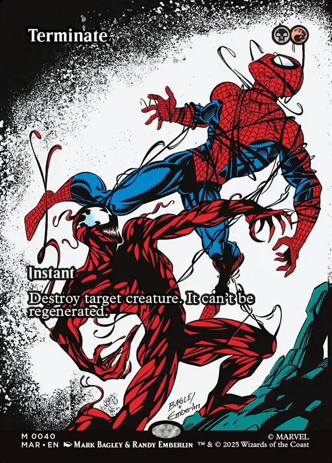 2025 Marvel Universe Terminate mythic #40 mythic card image