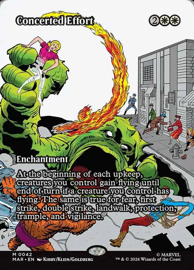 2025 Marvel Universe Concerted Effort mythic #42 mythic card image
