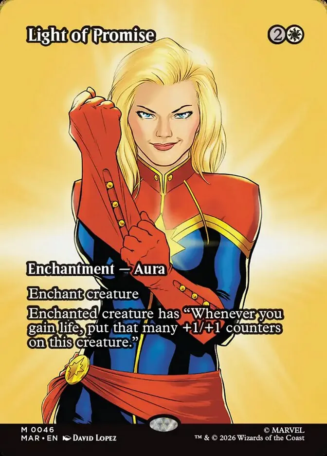 2025 Marvel Universe Light of Promise mythic #46 mythic card image