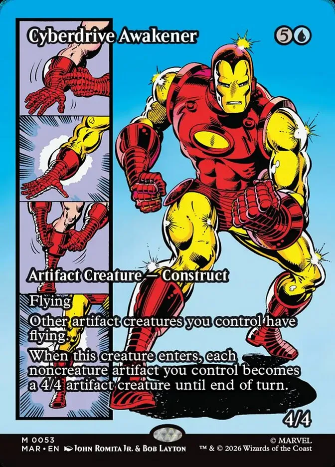 2025 Marvel Universe Cyberdrive Awakener mythic #53 mythic card image