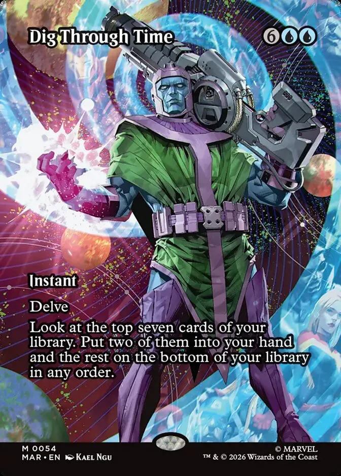 2025 Marvel Universe Dig Through Time mythic #54 mythic card image