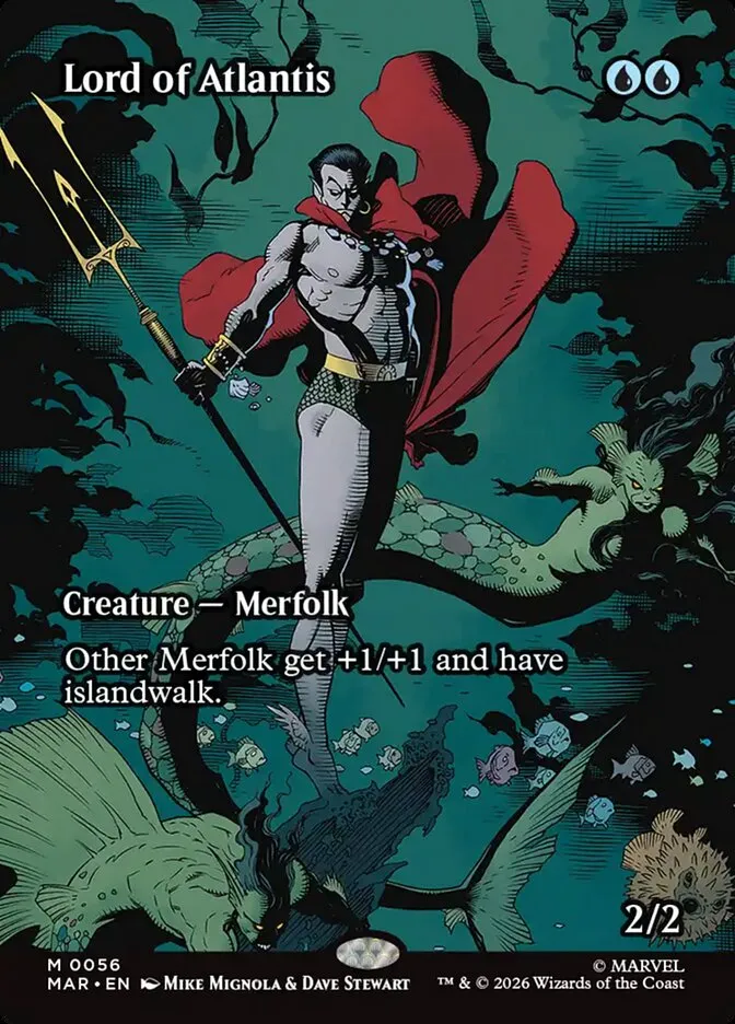2025 Marvel Universe Lord of Atlantis mythic #56 mythic card image