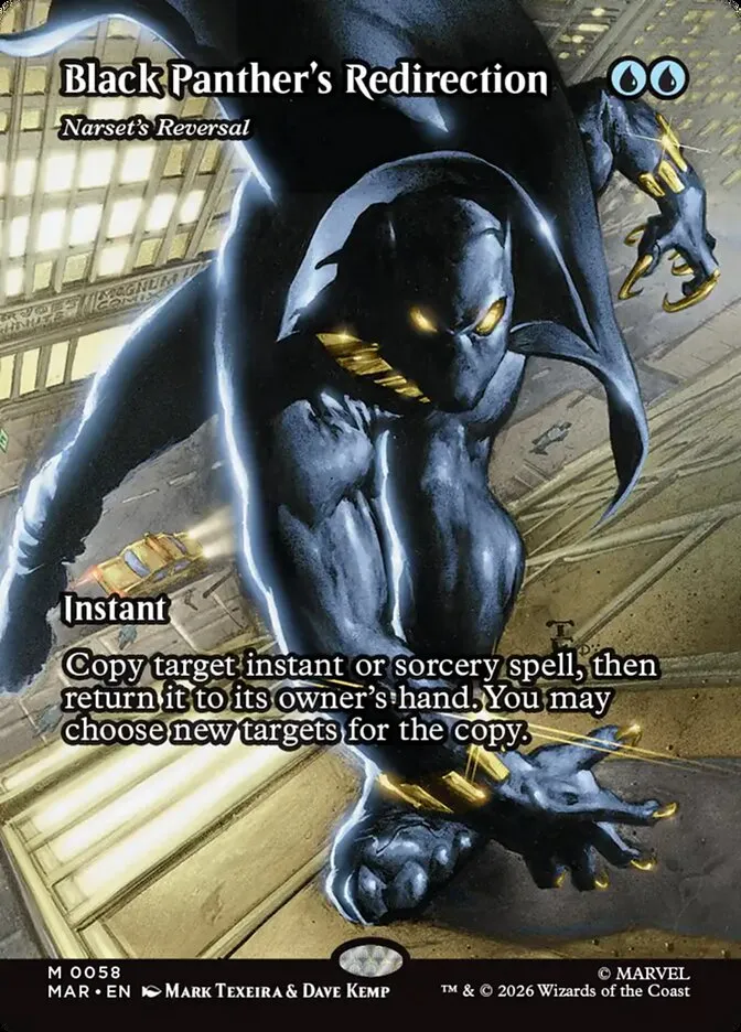 2025 Marvel Universe Narset's Reversal mythic #58 mythic card image