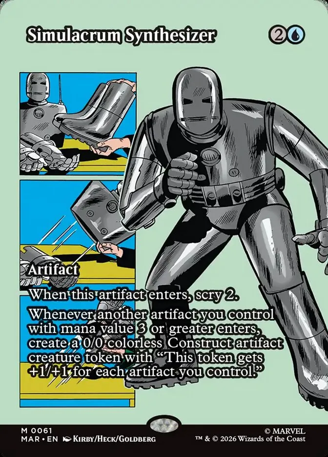 2025 Marvel Universe Simulacrum Synthesizer mythic #61 mythic card image