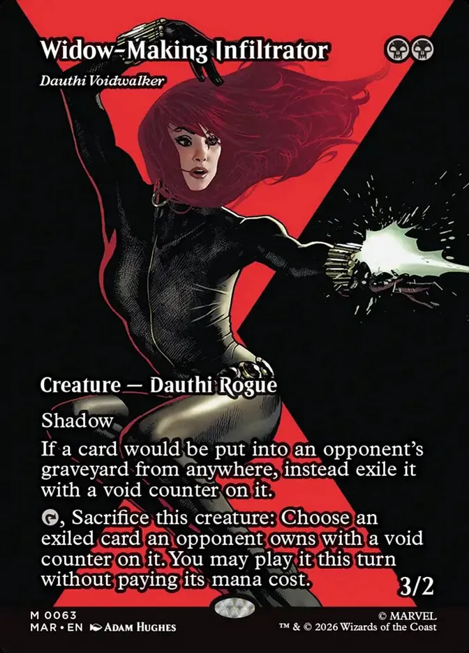 2025 Marvel Universe Dauthi Voidwalker mythic #63 mythic card image