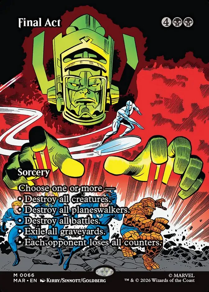 2025 Marvel Universe Final Act mythic #66 mythic card image