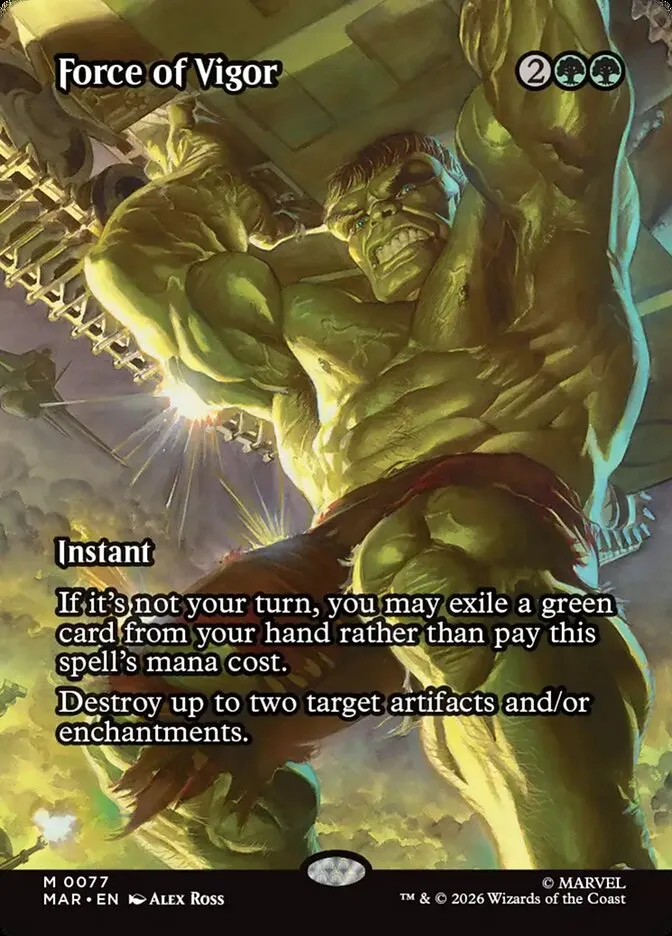2025 Marvel Universe Force of Vigor mythic #77 mythic card image
