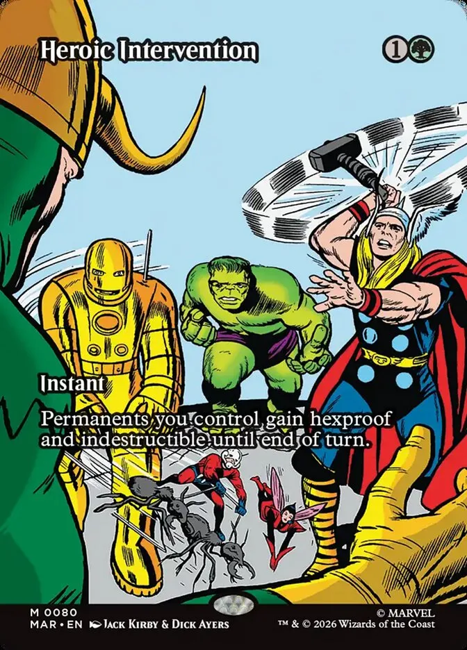 2025 Marvel Universe Heroic Intervention mythic #80 mythic card image
