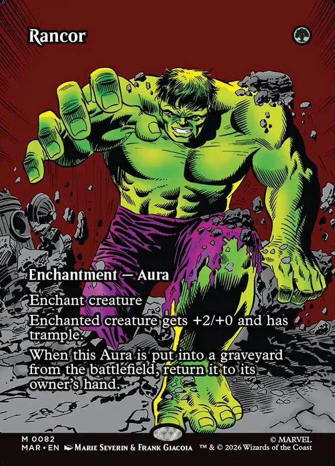2025 Marvel Universe Rancor mythic #82 mythic card image