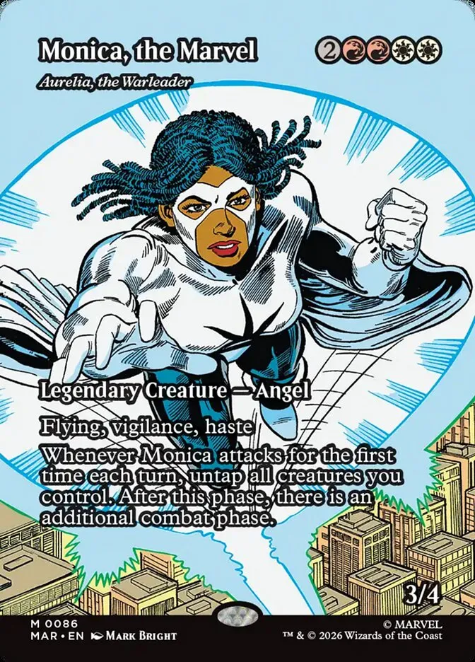 2025 Marvel Universe Aurelia, the Warleader mythic #86 mythic card image