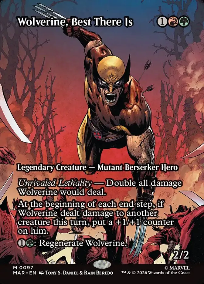 2025 Marvel Universe Wolverine, Best There Is mythic #97 mythic card image