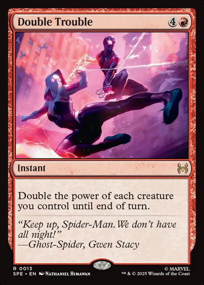 2025 Marvel's Spider-Man Eternal Double Trouble rare #13 rare card image