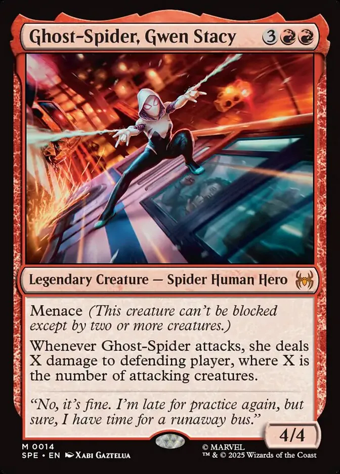 2025 Marvel's Spider-Man Eternal Ghost-Spider, Gwen Stacy mythic #14 mythic card image