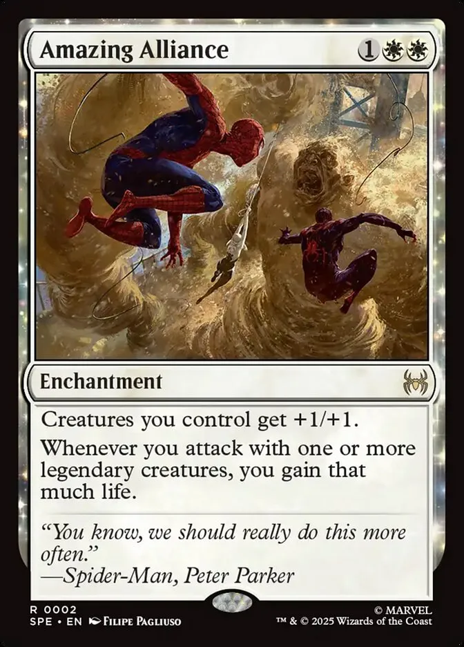 2025 Marvel's Spider-Man Eternal Amazing Alliance rare #2 rare card image
